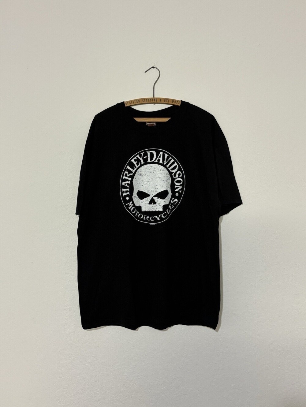 Harley-Davidson Y2K Top Rocker California Black Skull Logo Graphic Shirt Size XL